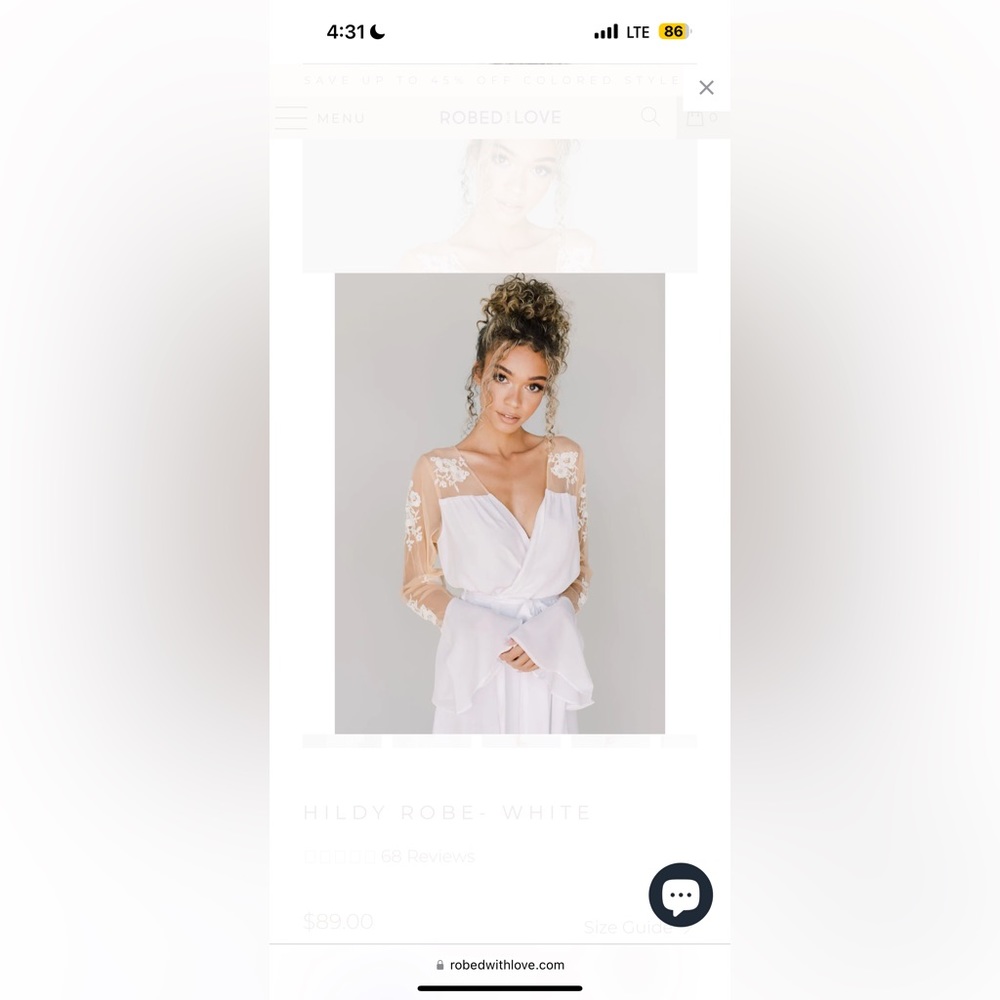 White HILDY Robe - Robed with Love